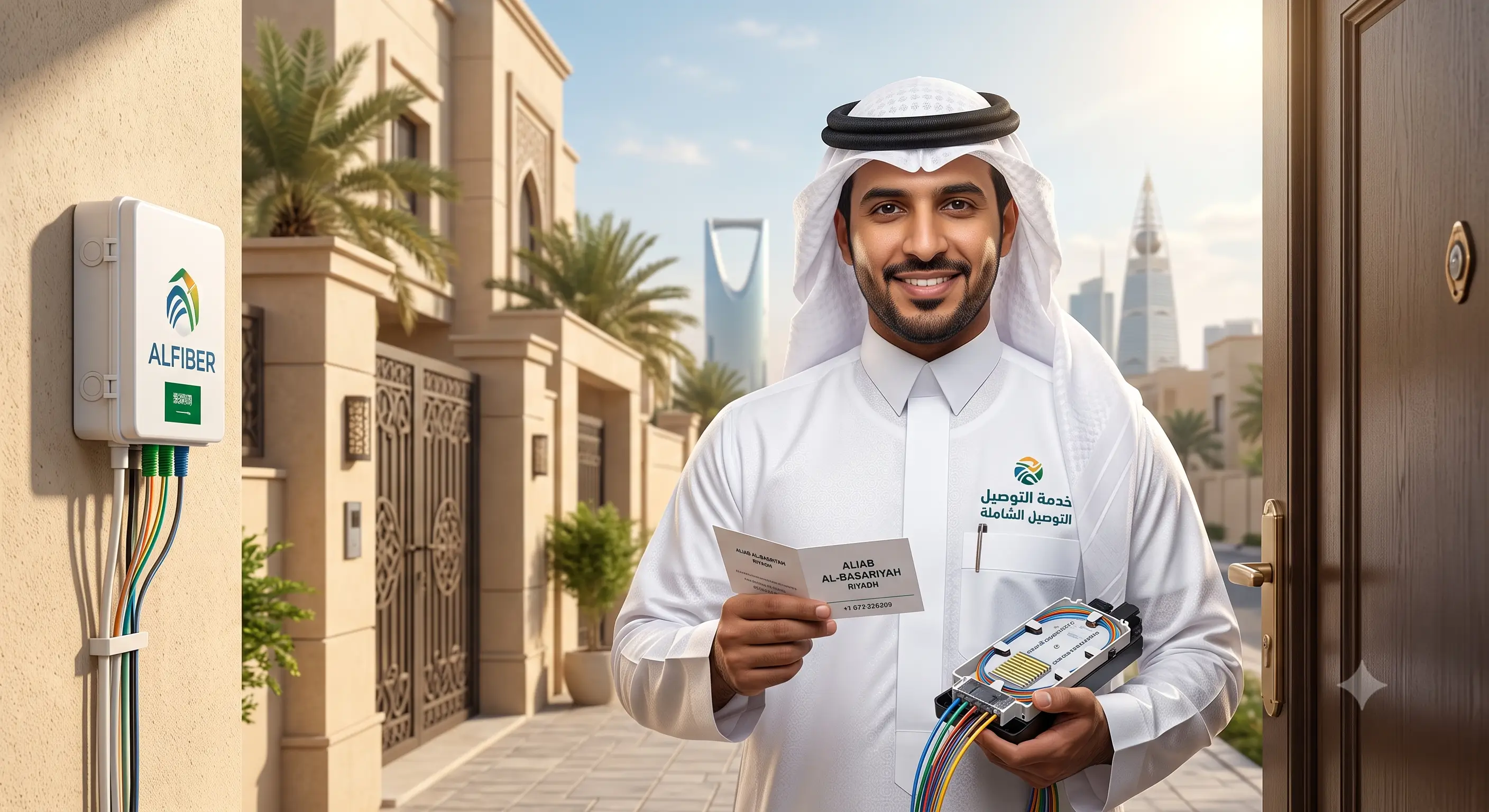 رقم مندوب ألياف بصرية بالرياض – استعلام التغطية والتفعيل الفوري